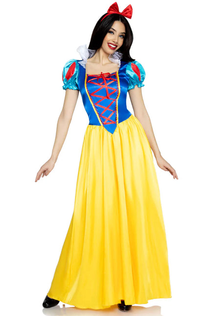 Snow White Dress Blue Yellow Ladies Leg Avenue