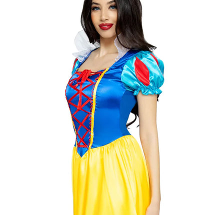 Snow White Dress Blue Yellow Ladies Leg Avenue