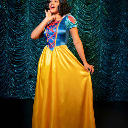 Snow White Dress Blue Yellow Ladies Leg Avenue