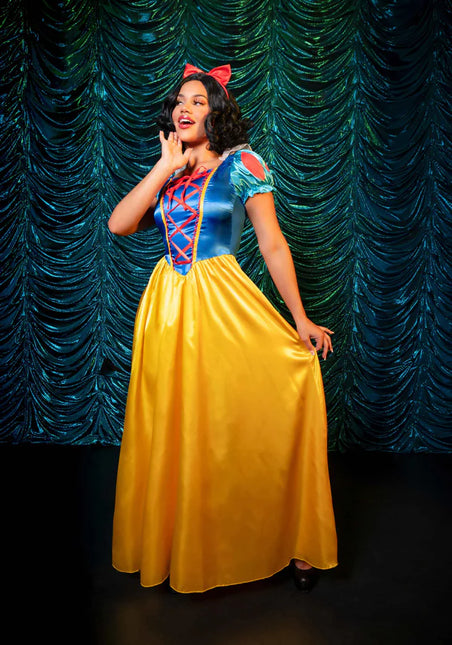 Snow White Dress Blue Yellow Ladies Leg Avenue