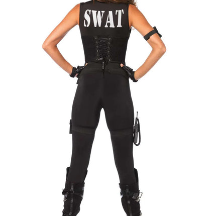 Swat Catsuit Nero Donna Leg Avenue