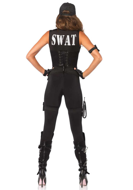 Swat Catsuit Nero Donna Leg Avenue