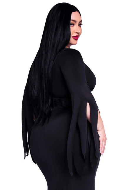 Morticia Dress Nero Ladies Immortal Beauty Leg Avenue