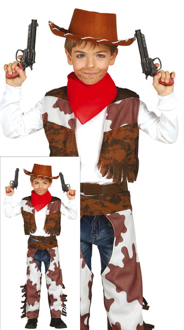 Costume da cowboy bambino marrone