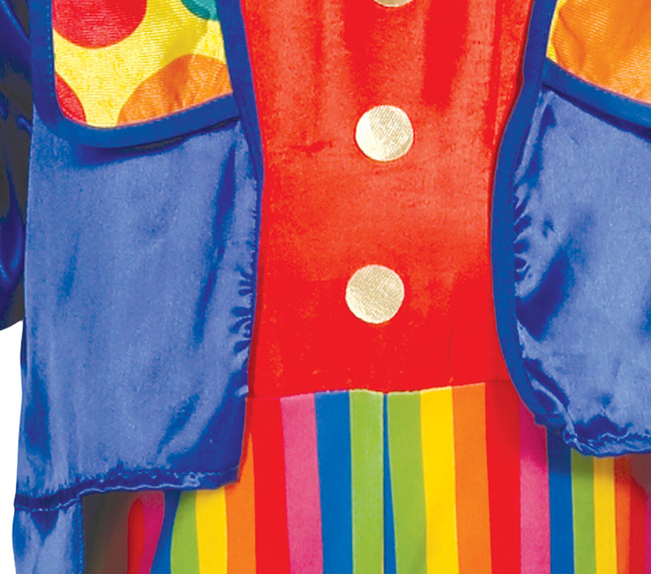 Costume da clown colorato per bambino