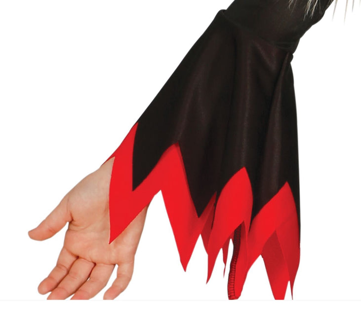 Costume di Halloween da strega bambino rosso