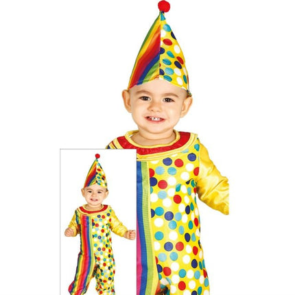 Costume da clown per bambino colorato