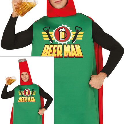 Costume da uomo orso da uomo verde