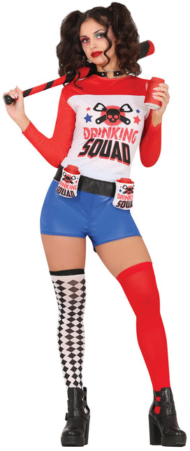 Costume da Harley Quinn Squadra da Bere Donna