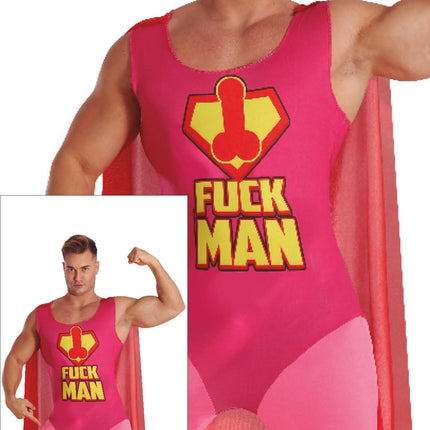 Costume da supereroe Fuckman Uomo