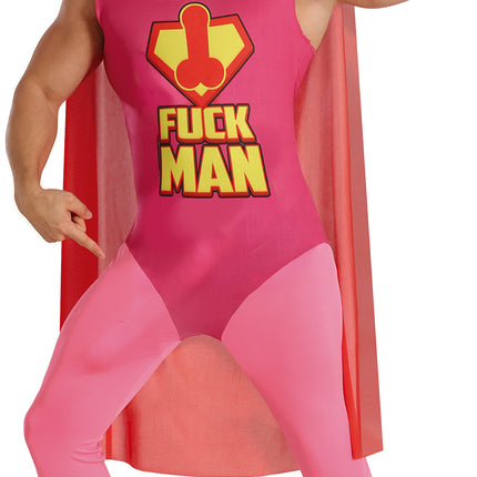 Costume da supereroe Fuckman Uomo