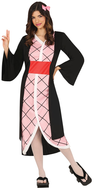 Costume da combattente Kimono Rosa Ragazza