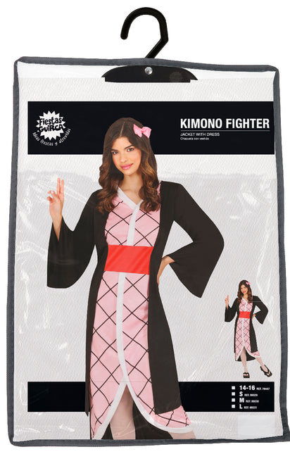 Costume da combattente Kimono Rosa Ragazza