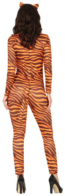 Costume da tigre arancione da donna