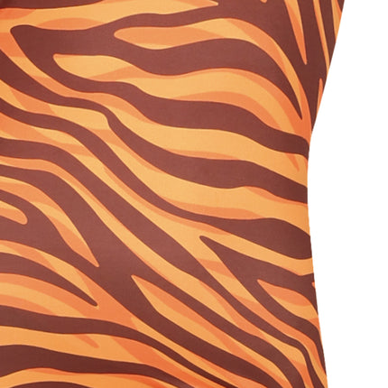 Costume da tigre arancione da donna