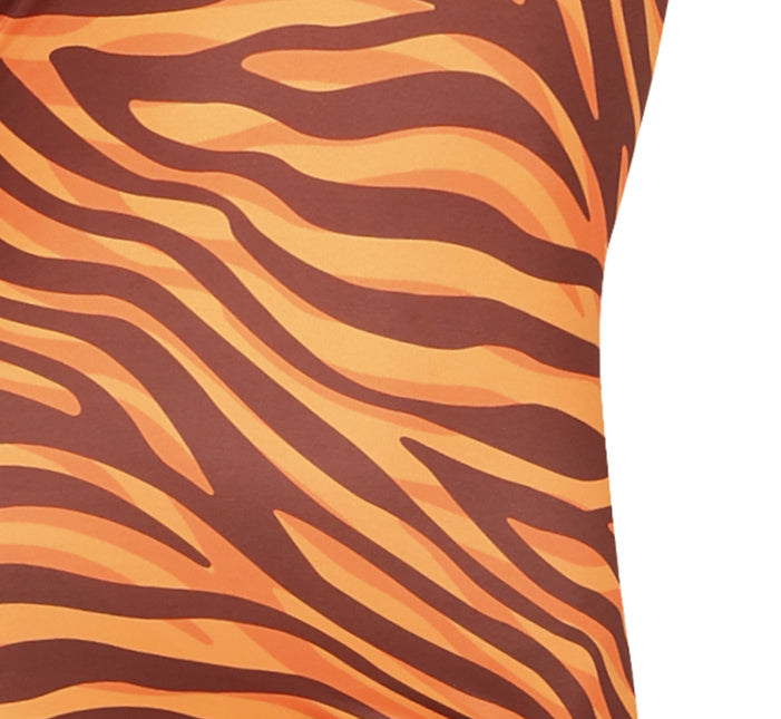 Costume da tigre arancione da donna