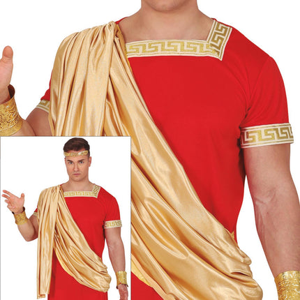 Costume romano da uomo rosso