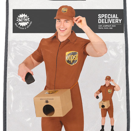 Costume Special Delivery Uomo Marrone