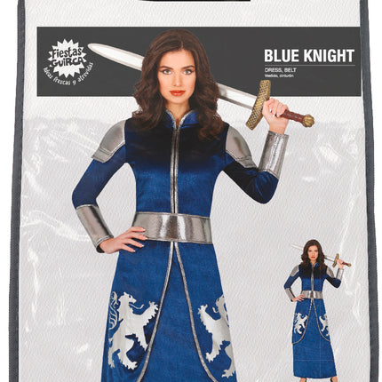 Costume da cavaliere blu da donna