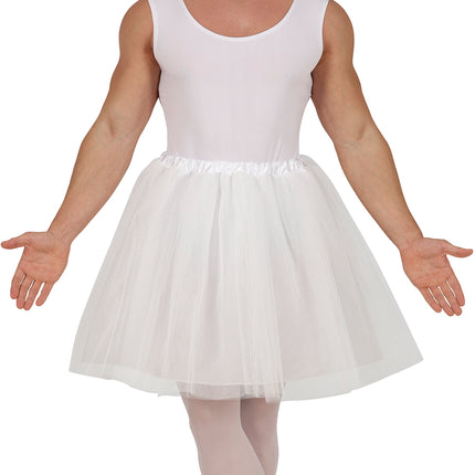 Costume da ballerina di danza classica uomo bianco