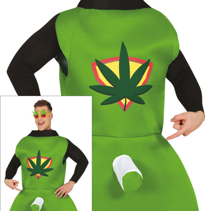 Costume da fumatore uomo verde