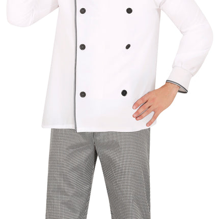 Costume da chef uomo bianco