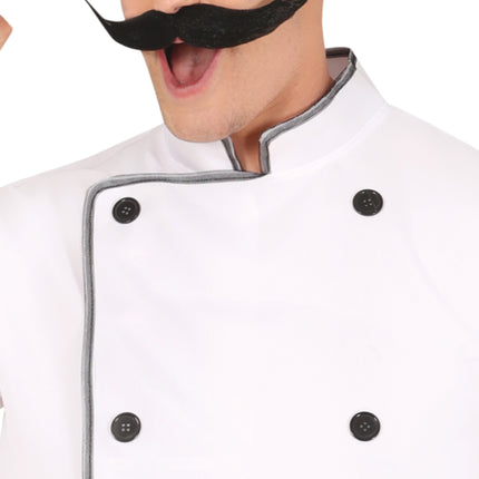 Costume da chef uomo bianco