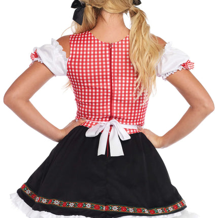 Rosso Nero Abito Dirndl Oktoberfest Ladies Leg Avenue