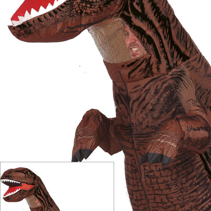 Costume da dinosauro marrone