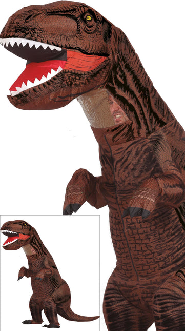 Costume da dinosauro marrone