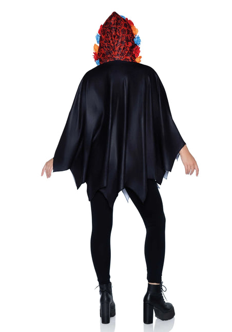 Poncho Dia De Los Muertos Donna Leg Avenue