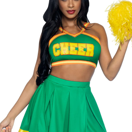 Tuta da Cheerleader Verde Donna Leg Avenue