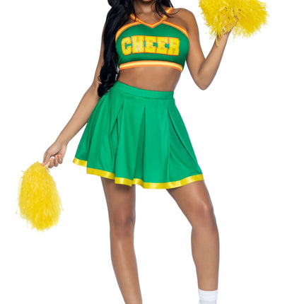 Tuta da Cheerleader Verde Donna Leg Avenue