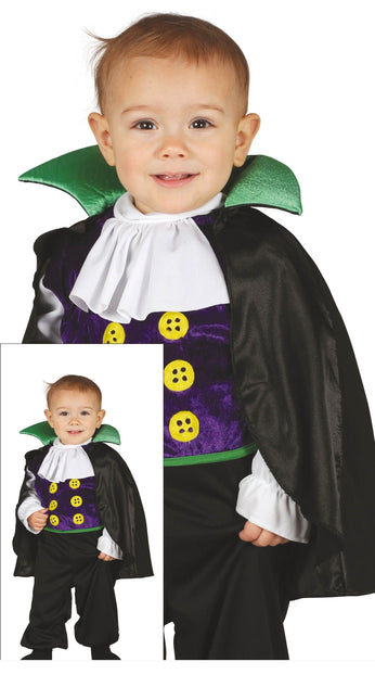 Costume da vampiro per Halloween da bambino nero