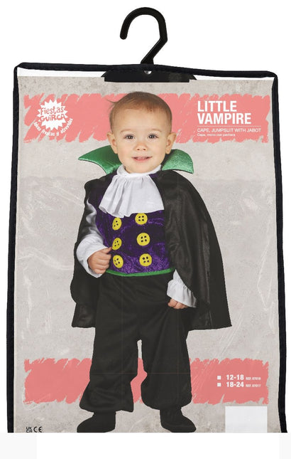 Costume da vampiro per Halloween da bambino nero