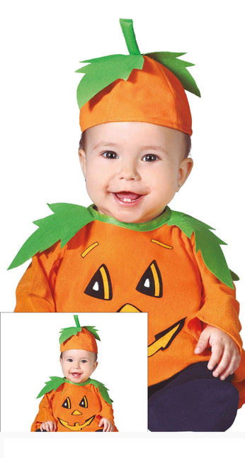 Costume di Halloween da zucca per bambino arancione