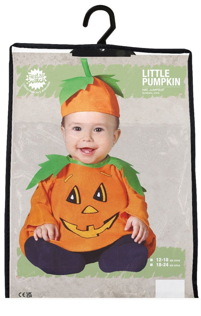 Costume di Halloween da zucca per bambino arancione