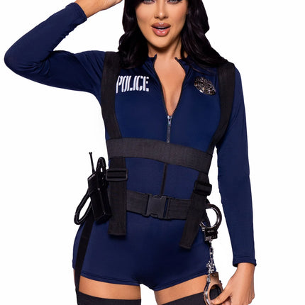 Tuta della polizia blu da donna Body Avenue