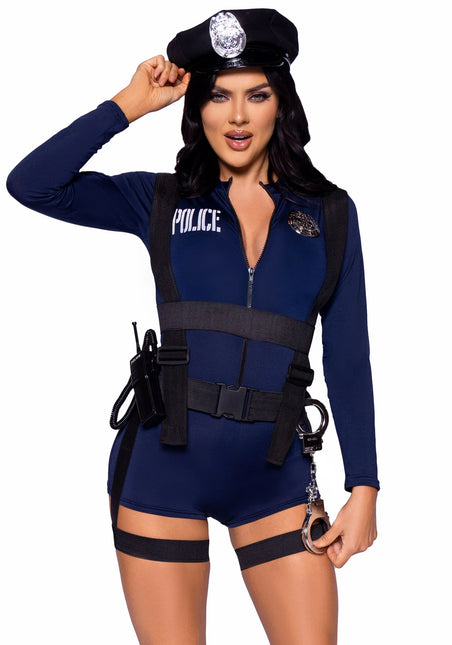 Tuta della polizia blu da donna Body Avenue