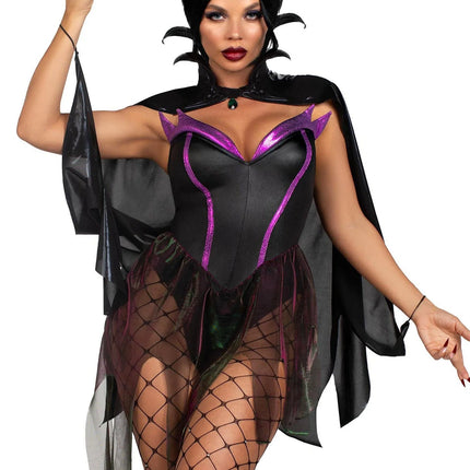 Costume Halloween Donna Body Incantatrice Malvagia Gamba Avenue