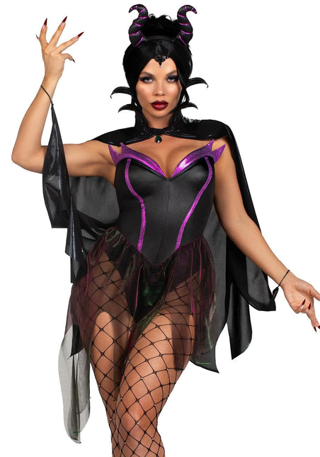 Costume Halloween Donna Body Incantatrice Malvagia Gamba Avenue