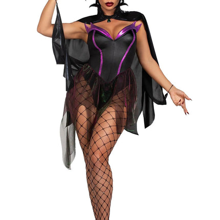 Costume Halloween Donna Body Incantatrice Malvagia Gamba Avenue