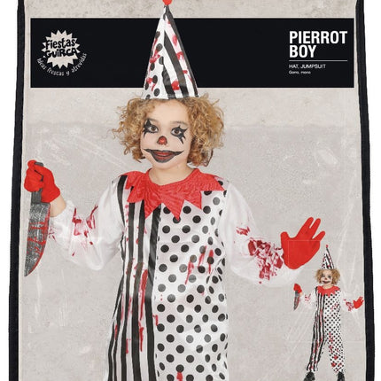 Costume da clown di Halloween per bambino