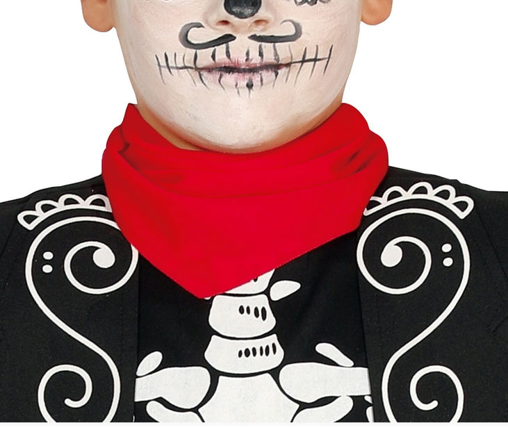 Costume di Halloween da cowboy scheletro bambino