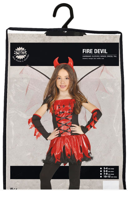 Costume di Halloween da Diavolo Ragazza Rosso