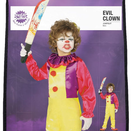 Costume da clown di Halloween per bambino