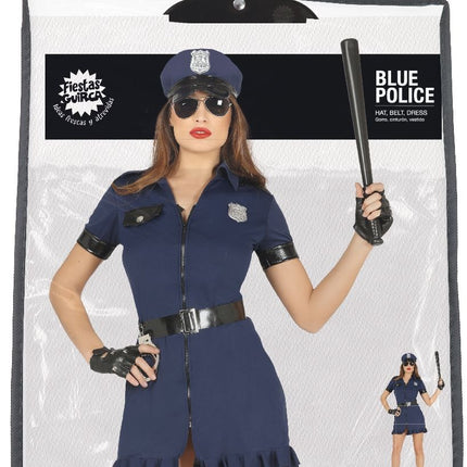 Tuta della polizia da donna blu