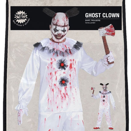 Costume di Halloween da clown assassino Uomo Sangue