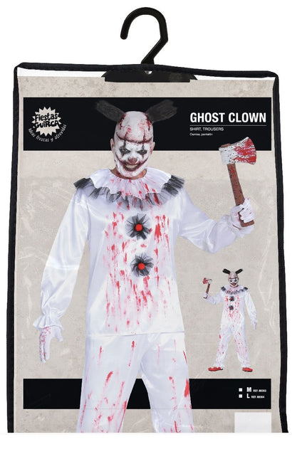 Costume di Halloween da clown assassino Uomo Sangue