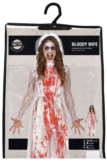 Abito da sposa Costume Halloween Donna Sanguinaria